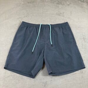 LRD Performance Mens XL Gray Athletic Gym Shorts 7 Inch Inseam Lined Stretch